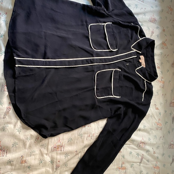 Philosophy navy blue blouse - Picture 2 of 5